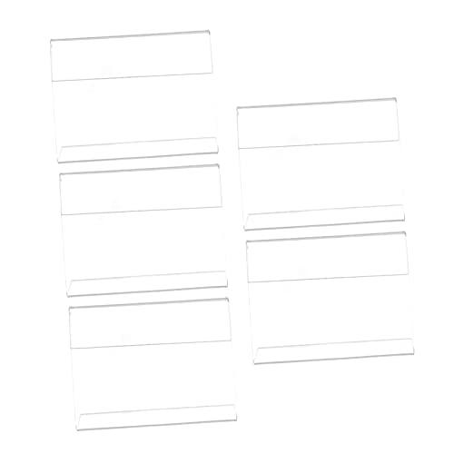 DIKACA 5er Set Förmige Preisschild Halter Transparente Etikettenständer Für Tischaufsteller Ideal Für Restaurant Büro Und Einzelhandel Format DIKACA 5er Set Förmige Preisschild Halter Transparente Etikettenständer Für Tischaufsteller Ideal Für Restaurant Büro Und Einzelhandel Format von DIKACA