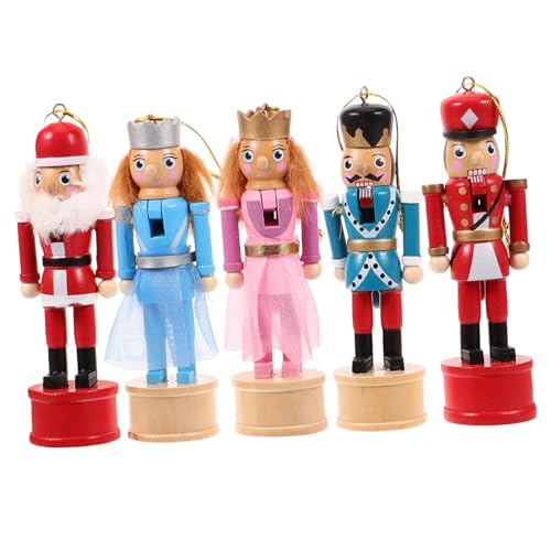 DIKACA 5stücke Holz-nusknacker Deko Handbemaltes Weihnachtsornament Für Zuhause Festliche Tischdekoration Kreative Holzfigur Für Wohnraum Auto Weihnachtsdeko Für Freunde Familie DIKACA 5stücke Holz-nusknacker Deko Handbemaltes Weihnachtsornament Für Zuhause Festliche Tischdekoration Kreative Holzfigur Für Wohnraum Auto Weihnachtsdeko Für Freunde Familie von DIKACA