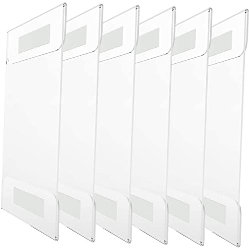 DIKACA 6 Stück Acryl Tischaufsteller Transparentes Preisdisplay für Menükarten Werbung und Informationen für Geschäfte Restaurants und Empfangsbereiche von DIKACA