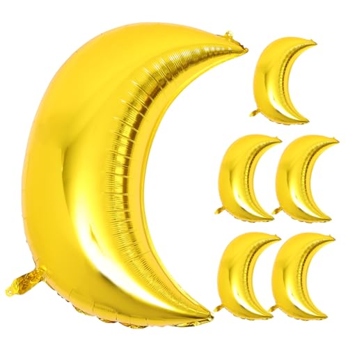 DIKACA 6 Stück Folienballons Dekorationen Hochzeitsballons Braut- Klasse Von 2024 Ballons Aufblasbare Mondballons Luftballons Für Geburtstagsfeiern Aufblasbarer Mond Aluminiumfolie Golden DIKACA 6 Stück Folienballons Dekorationen Hochzeitsballons Braut- Klasse Von 2024 Ballons Aufblasbare Mondballons Luftballons Für Geburtstagsfeiern Aufblasbarer Mond Aluminiumfolie Golden von DIKACA
