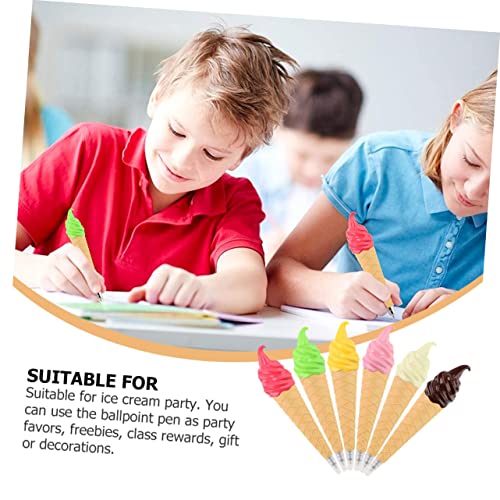 DIKACA 6 Stück Kugelschreiber Eiscreme Design Bunte Kulis für Schüler Schreibwaren Geschenkideen Kreative Schreibstifte mit Bequemer Griffzone Langlebig DIKACA 6 Stück Kugelschreiber Eiscreme Design Bunte Kulis für Schüler Schreibwaren Geschenkideen Kreative Schreibstifte mit Bequemer Griffzone Langlebig von DIKACA