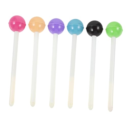 DIKACA 6 Stück Teiliges Gel tinten Feine Spitze Niedliche Lollipop design Kugelschreiber für Schule Büro Home Office Leicht Langlebig Glattes Schreiben Praktische Schreibwaren von DIKACA