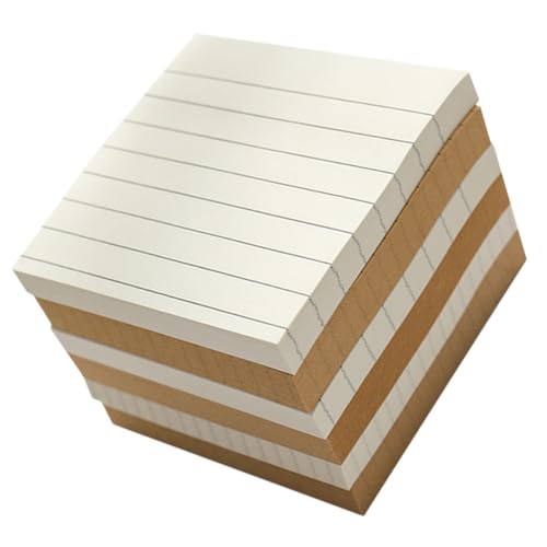 DIKACA 6 Stück Teiliges Haftender Notizzettel mit Linierten Karierten und Blanko Varianten in Weiß und Kraftpapier Selbstklebend Vielseitig für Büro Schule Zuhause Praktische DIKACA 6 Stück Teiliges Haftender Notizzettel mit Linierten Karierten und Blanko Varianten in Weiß und Kraftpapier Selbstklebend Vielseitig für Büro Schule Zuhause Praktische von DIKACA