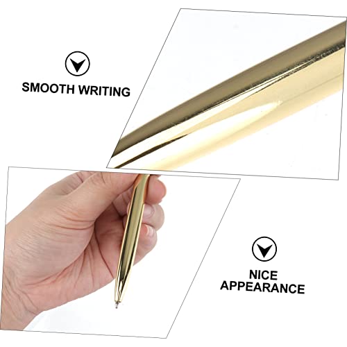 DIKACA 6 Stück Teiliges Metall Kugelschreiber mit Drehmechanik Leichtes Design Schwarze Eleganter Business und Schulstift für Büro Bank und Professionelle Schreibwaren Glänzend Goldfarben DIKACA 6 Stück Teiliges Metall Kugelschreiber mit Drehmechanik Leichtes Design Schwarze Eleganter Business und Schulstift für Büro Bank und Professionelle Schreibwaren Glänzend Goldfarben von DIKACA