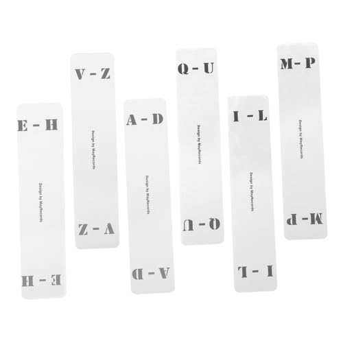 DIKACA 6 Stück Transparente Acryl schallplatten trennkarten Vertikal Vinyl kategorienetiketten Langlebig für Regal Schrankaufbewahrung für Schallplattenliebhaber von DIKACA
