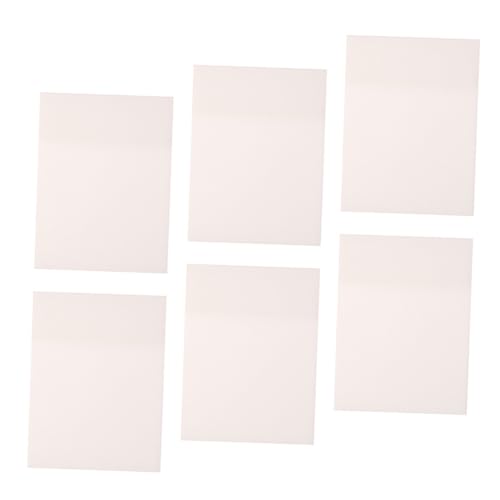 DIKACA 6 Stück Transparentes Wasserfestes Pet pro Block Stark Haftend Kleine Cleare Memo Pads für Schule Büro Planer und Notizen von DIKACA
