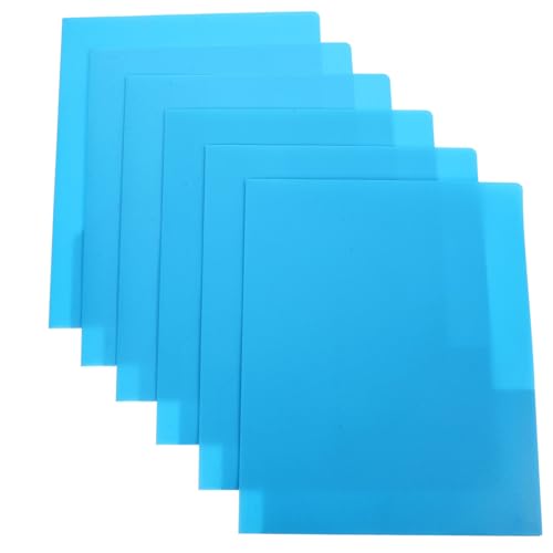 DIKACA 6 Stück a4 Ordner Taschenordner aus Kunststoff Dateiordner Ordner für Dokumente Aktenordner aus Kunststoff Kunststoffordner mit Taschen Plastikordner Plastiktaschenordner pp Blau von DIKACA