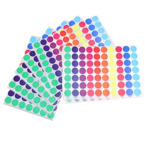 DIKACA 60 Blatt Bunte Runde Klebepunkte Selbstklebend Beschreibbare Farbetiketten Farben Je für Büro Schule Heimorganisation und Kalenderbeschriftung Starke Haftung Vielseitig Einsetzbar DIKACA 60 Blatt Bunte Runde Klebepunkte Selbstklebend Beschreibbare Farbetiketten Farben Je für Büro Schule Heimorganisation und Kalenderbeschriftung Starke Haftung Vielseitig Einsetzbar von DIKACA