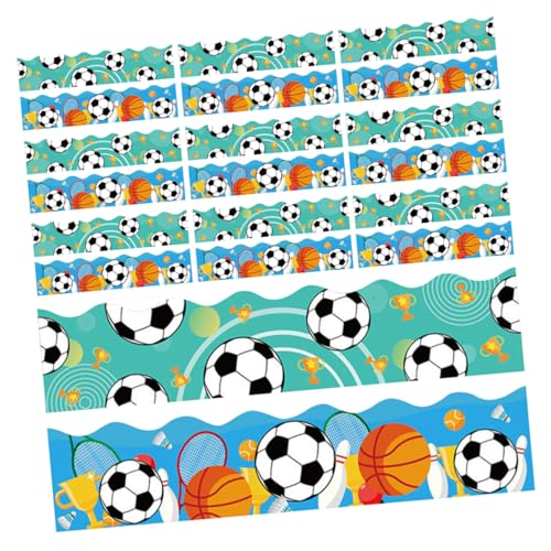 DIKACA 60 Blatt Sportliche Pinnwand Aufkleber Fußball Basketball Dekoration für Klassenzimmer Vielseitige Langlebige Wandverzierung für Kreative Projekte Designs Je DIKACA 60 Blatt Sportliche Pinnwand Aufkleber Fußball Basketball Dekoration für Klassenzimmer Vielseitige Langlebige Wandverzierung für Kreative Projekte Designs Je von DIKACA