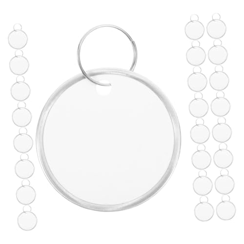 DIKACA 60 Stück Metallringschlüsselkarte beschreibbares Etikett für Schmuck Ringe-Tags aus Metall Wäscheetiketten für Kleidung Schlüsselanhänger mit Etiketten Hanging -Tags Aluminium Weiß von DIKACA