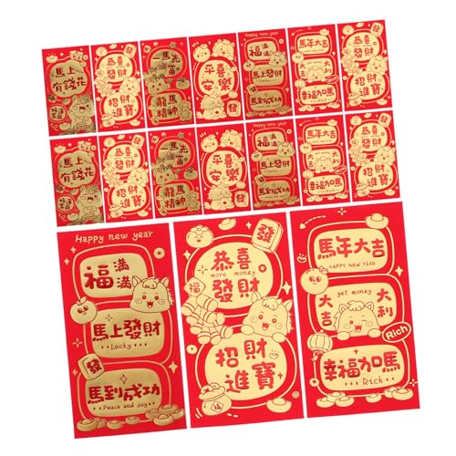 DIKACA 60 Stück Rotes Paket Zum Jahr Des Pferdes Roter Umschlag Zum Jahr Des Pferdes 2026 Chinesische Rote Tasche Glücksgeldumschlag Für Neujahrsgeld DIKACA 60 Stück Rotes Paket Zum Jahr Des Pferdes Roter Umschlag Zum Jahr Des Pferdes 2026 Chinesische Rote Tasche Glücksgeldumschlag Für Neujahrsgeld von DIKACA