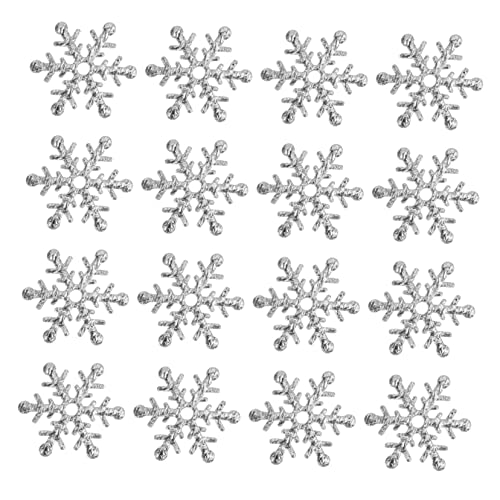 DIKACA 600 Stück 1 Satz Weihnachtsschneeflockenkonfetti weihnachtskonfetti weihnachten konfetti silberne Tischstreusel silbernes Weihnachten zartes Konfetti exquisites Konfetti Stoff von DIKACA