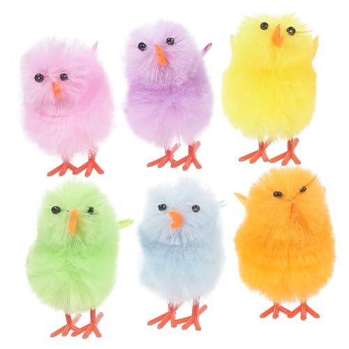 DIKACA 6st Hühnerdekoration Aus Samt Küken Mini-pelzhuhn Plüsch Kleine Hühner Gefälschte Osterhühner Osterpartydekorationen Kleines Huhn Ostern Mini-hühner-dekore Gastgeschenke Für Ostern DIKACA 6st Hühnerdekoration Aus Samt Küken Mini-pelzhuhn Plüsch Kleine Hühner Gefälschte Osterhühner Osterpartydekorationen Kleines Huhn Ostern Mini-hühner-dekore Gastgeschenke Für Ostern von DIKACA