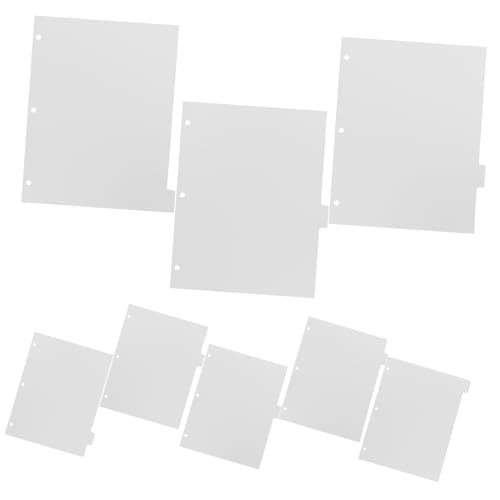 DIKACA 8 Blätter Binder Dividers mit Index Tabs Teiliges aus Mattem Abtrennbare Transparente Registerblätter für Ordner und Notizbücher Praktische Organisationshilfe für Büro und Schule DIKACA 8 Blätter Binder Dividers mit Index Tabs Teiliges aus Mattem Abtrennbare Transparente Registerblätter für Ordner und Notizbücher Praktische Organisationshilfe für Büro und Schule von DIKACA