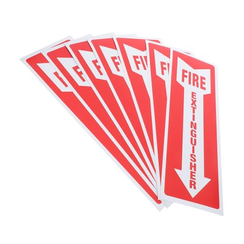 DIKACA 8 Stck. Teiliges Selbstklebender Feuerlöscher Aufkleber Langlebiges nicht Verblassendes Brandschutzzeichen Einfache Anbringung Geeignet für Büro Restaurant Einzelhandel zur von DIKACA