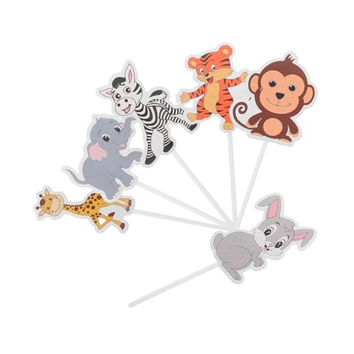 DIKACA 8 Stück Jungle Tier Cupcake Topper Deko für Kindergeburtstag Kreative Muffin Picks Tier Party Dekorationen Vielseitig Einsetzbar für Kuchen und Desserts DIKACA 8 Stück Jungle Tier Cupcake Topper Deko für Kindergeburtstag Kreative Muffin Picks Tier Party Dekorationen Vielseitig Einsetzbar für Kuchen und Desserts von DIKACA