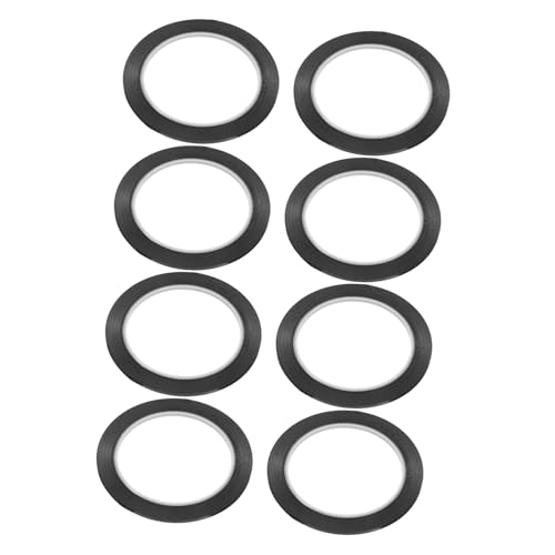 DIKACA 8 Stück Schwarzes Klebeband plastikenten plasure grid die mesh white boards Markierungsband Bänder schwarzes Gafferband trocken abwischbares Tafelband Grafikband Zeichenband Black DIKACA 8 Stück Schwarzes Klebeband plastikenten plasure grid die mesh white boards Markierungsband Bänder schwarzes Gafferband trocken abwischbares Tafelband Grafikband Zeichenband Black von DIKACA