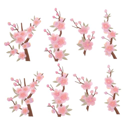 DIKACA 8 Stück Teiliges Bestickte Blumenapplikationen zum Aufnähen Langlebige Pfirsichblüten Stoffflicken für Kleidung Jeans Rucksäcke Kleider Vielseitige Diy-bekleidungsaccessoires DIKACA 8 Stück Teiliges Bestickte Blumenapplikationen zum Aufnähen Langlebige Pfirsichblüten Stoffflicken für Kleidung Jeans Rucksäcke Kleider Vielseitige Diy-bekleidungsaccessoires von DIKACA