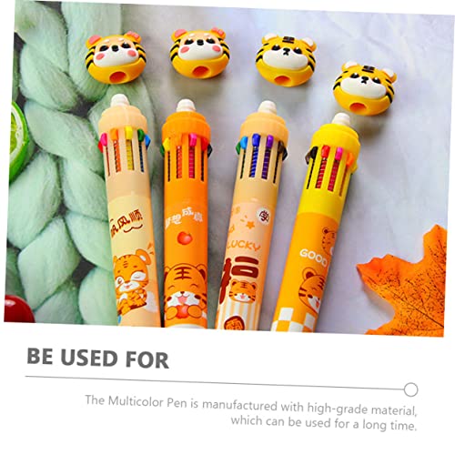 DIKACA 8 Stück Teiliges Bunter Kugelschreiber mit Cartoon Tiger Design Farbenfrohe Tragbare Ölstift Kugelschreiber für Schüler und Junge Mädchen Stabiles Material Schreibset DIKACA 8 Stück Teiliges Bunter Kugelschreiber mit Cartoon Tiger Design Farbenfrohe Tragbare Ölstift Kugelschreiber für Schüler und Junge Mädchen Stabiles Material Schreibset von DIKACA