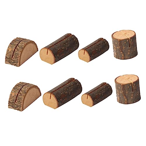 DIKACA 8 Stück Teiliges Holz Memo Halter für Fotos und Karten Dekorative Clips aus Hochwertigem Holz für Büro Wohnzimmer und Party Dekoration von DIKACA