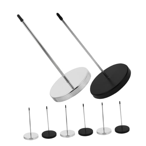 DIKACA 8 Stück Teiliges Restaurant Bonhalter mit Stabilem Rundem Sockel Langer Metallspindel für Hohe Kapazität Schwarzer und Silberner Check-spindle Organizer für Büro und Gastgewerbe DIKACA 8 Stück Teiliges Restaurant Bonhalter mit Stabilem Rundem Sockel Langer Metallspindel für Hohe Kapazität Schwarzer und Silberner Check-spindle Organizer für Büro und Gastgewerbe von DIKACA