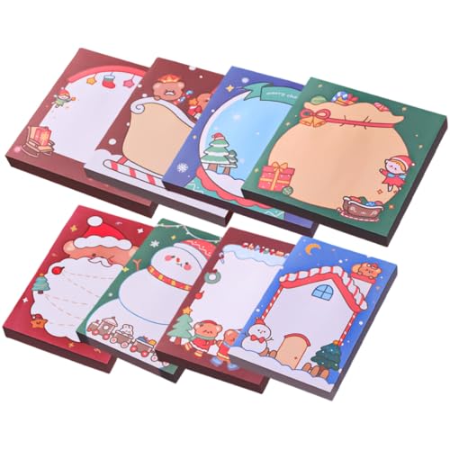 DIKACA 8 Stück Teiliges Weihnachts Notizblock mit Multifunktionalen Memo Stickern Selbstklebend für Schule Büro Zuhause Kreative Dekorative Notizzettel für Täglichen Gebrauch DIKACA 8 Stück Teiliges Weihnachts Notizblock mit Multifunktionalen Memo Stickern Selbstklebend für Schule Büro Zuhause Kreative Dekorative Notizzettel für Täglichen Gebrauch von DIKACA