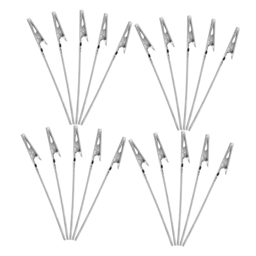 DIKACA 80 Stück Alligator Clips Stahl Draht Klammern Langschwänzig Sicherer Halt Namensschildhalter Büroklammer-Memohalter Clip für Büro DIY Basteln DIKACA 80 Stück Alligator Clips Stahl Draht Klammern Langschwänzig Sicherer Halt Namensschildhalter Büroklammer-Memohalter Clip für Büro DIY Basteln von DIKACA
