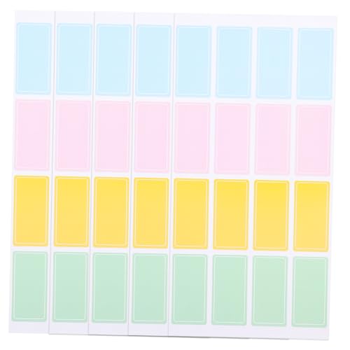 DIKACA 80 Stück Wasserdichtes Etikett Index-tabs Farbig Groß Leer Aufkleber Etiketten Blau Registerkarten Rosa Farben Sortiert Klebrig Namensschildetikett Papier von DIKACA