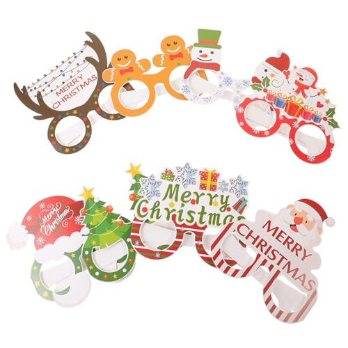 DIKACA Einzigartige Weihnachtsbrille 8 Stück Requisiten Party-Brillen Festliches Für Weihnachtsfeiern DIKACA Einzigartige Weihnachtsbrille 8 Stück Requisiten Party-Brillen Festliches Für Weihnachtsfeiern von DIKACA