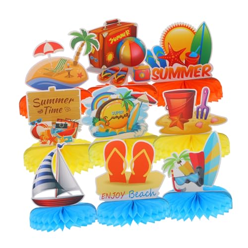 DIKACA 9 Stück Papierwaben Mittelstücke Party Gefälligkeiten Partyzubehör Strand Dekorationen Bienenwabe Fiesta Sommer Stroh Aha Lieferungen Hawaiianische Partyverzierung Tropische Wabe DIKACA 9 Stück Papierwaben Mittelstücke Party Gefälligkeiten Partyzubehör Strand Dekorationen Bienenwabe Fiesta Sommer Stroh Aha Lieferungen Hawaiianische Partyverzierung Tropische Wabe von DIKACA
