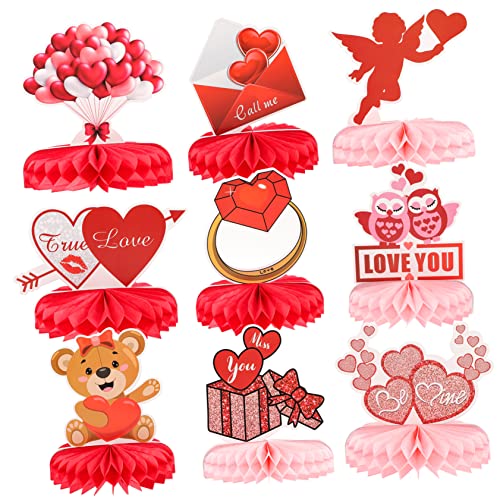 DIKACA 9 Stück Valentinstag Wabendekorationszubehör Tischdekoration Für Den Schwulen Valentinstag Dekorationen Valentinstagsdekor Valentinstag Waben Mittelstück Schimmerpapier DIKACA 9 Stück Valentinstag Wabendekorationszubehör Tischdekoration Für Den Schwulen Valentinstag Dekorationen Valentinstagsdekor Valentinstag Waben Mittelstück Schimmerpapier von DIKACA