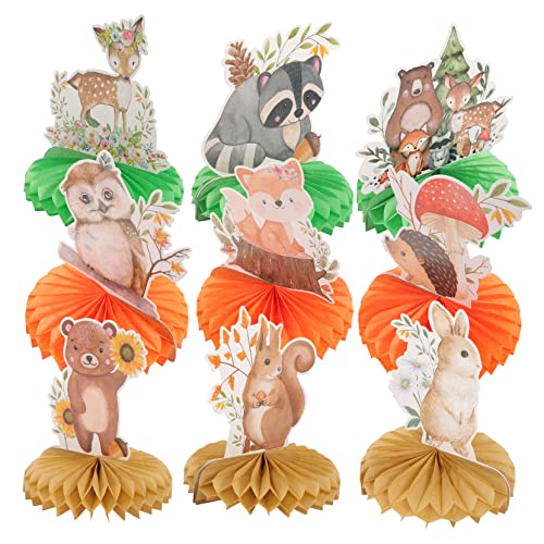 DIKACA 9 Stück Waben Ornamente Dekorationen Für Kinderzimmer Hochzeit Dusche Party Waldtiere Waben Wald Tischdekoration Wald Waben Mittelstücke 350 G Weißer Karton DIKACA 9 Stück Waben Ornamente Dekorationen Für Kinderzimmer Hochzeit Dusche Party Waldtiere Waben Wald Tischdekoration Wald Waben Mittelstücke 350 G Weißer Karton von DIKACA