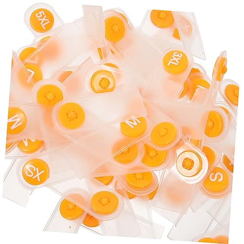 DIKACA 90 Stück Kleidergrößenetiketten Kleidungsetiketten Stichworte Stoffetiketten Etiketten Für Stoffgrößen Größenetiketten Für Kleidungsstücke Größen -tags Schild Plastik von DIKACA