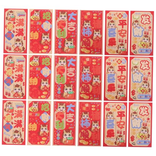 DIKACA 90 Stück Rote Umschläge Jahr Des Pferdes Lunar Year Lucky Money Pocket Festliche Hong Bao für Frühlingsfest Hochzeit Geburtstag mit Kreativem Design und Premium DIKACA 90 Stück Rote Umschläge Jahr Des Pferdes Lunar Year Lucky Money Pocket Festliche Hong Bao für Frühlingsfest Hochzeit Geburtstag mit Kreativem Design und Premium von DIKACA