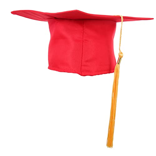 DIKACA Abiturmütze Rote Hüte Geschenk Borlas De Maquillaje Schwarze Kappe u Grad Hut Abschlusshüte Basteln Abschlussfeier Schmückt Handwerkliche Abschlusskappe Grad Hüte Abschlussfoto von DIKACA