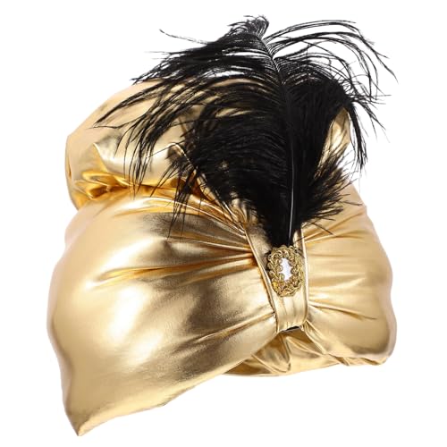 DIKACA Arabische Prinzenmütze mit Federschmuck Langlebiges Kostüm-accessoire für Cosplay Halloween und Themenpartys Komfortabel und Vielseitig für Bühnenauftritte DIKACA Arabische Prinzenmütze mit Federschmuck Langlebiges Kostüm-accessoire für Cosplay Halloween und Themenpartys Komfortabel und Vielseitig für Bühnenauftritte von DIKACA