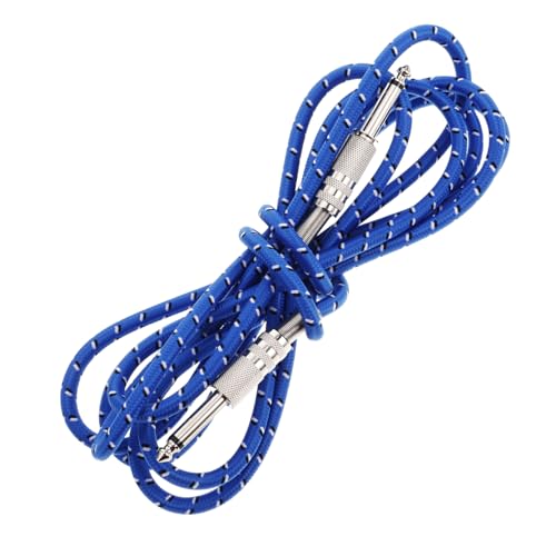 DIKACA Audiokabel für E-Gitarre Lautsprecherkabel Instrumenten-Patchkabel Gitarrenverstärkerkabel Lautsprecher-Stereokabel Gitarrenkabel E -Gitarrenzubehör Musikkabel Aluminiumfolie Blau von DIKACA