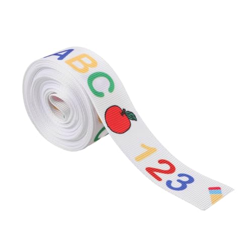 DIKACA Band Zum Schulanfang Dekoratives Geschenkband Schleifenknoten Bänder Zum Basteln Geschenkband Zum Schulanfang Kranzdekorationsband Schulband DIY Band Aus Polyester von DIKACA