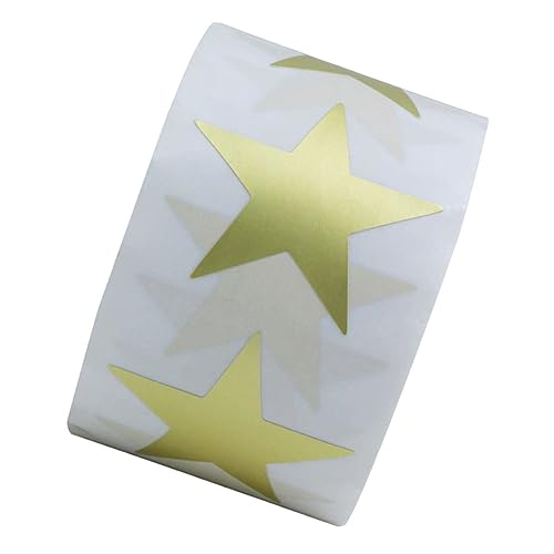 DIKACA Belohnungssticker Goldene Sterne Rollenform Selbstklebende Sternaufkleber Für Schule Lehrer Party Basteln Dekoration DIKACA Belohnungssticker Goldene Sterne Rollenform Selbstklebende Sternaufkleber Für Schule Lehrer Party Basteln Dekoration von DIKACA