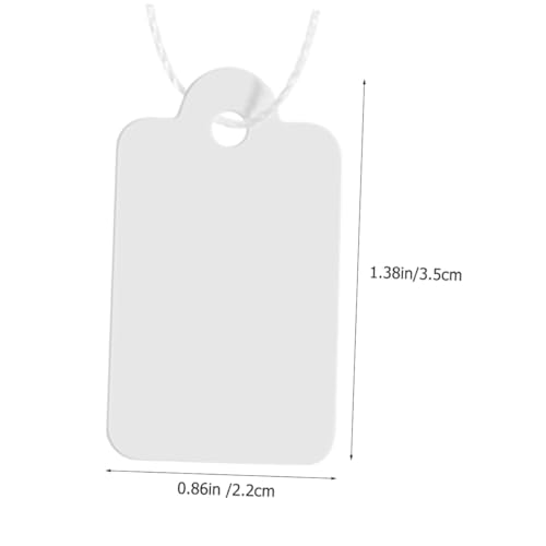 DIKACA Blanko Preisschilder für Schmuck Weiße Papieranhänger mit Schnur zum Beschriften und Auszeichnen von Schmuckwaren im Handel DIKACA Blanko Preisschilder für Schmuck Weiße Papieranhänger mit Schnur zum Beschriften und Auszeichnen von Schmuckwaren im Handel von DIKACA
