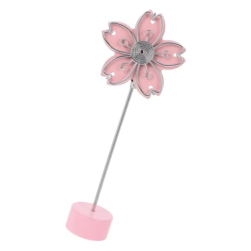 DIKACA Blumennoten Clip Platzkartenhalter für den Tisch Büroklammerhalter für den Schreibtisch Kartenhalter stehen Fotohalter aus Draht Bildhalter für Tische Fotokartenhalter Metall Rosa von DIKACA