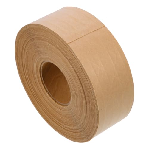 DIKACA Braunes Wasserdichtes Kraftpapier Klebeband Hochviskos Reißfest Beschreibbar Umweltfreundlich Vielseitig Einsetzbar zum Verpacken Kartonversiegeln Basteln und Fixieren von DIKACA