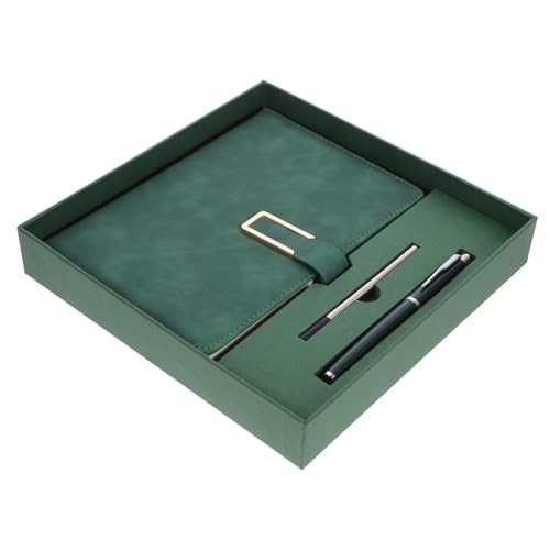 DIKACA Business Notizbuch Set mit Vintage Notizblock und Schreibstift Büro Schreibblock für Terminplanung Konferenznotiz und To do listen Tragbares Planer notizbuch für Schule und Arbeit von DIKACA