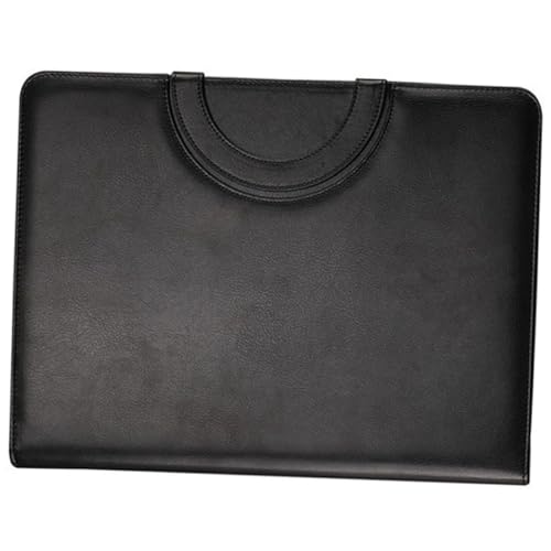 DIKACA Business Portfolio Folder mit Reißverschluss Dokumenten organizer und Notizblock Multifunktionale Ledermappe für Büro Konferenz und Geschäftsreisen Eleganter Organizer für Damen von DIKACA