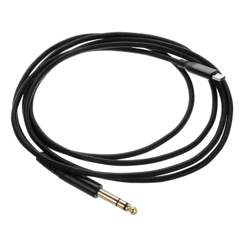 DIKACA -C zu TRS-Verbindungskabel -C-zu-3,5-mm-Headset-Adapter Audioverbindungskabel USB gitarrenkabel Gitarrenausrüstung -C-Kopfhöreradapter USB-Kabel vergoldet Schwarz von DIKACA