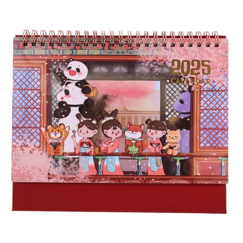 DIKACA Cartoonkalender groß mit Tischkalender 2025 Stand umdrehen Tageskalender Chinesischer Schreibtischkalender Lehrertischkalender Staffelei-Tischkalender Flip-Desktop Papier DIKACA Cartoonkalender groß mit Tischkalender 2025 Stand umdrehen Tageskalender Chinesischer Schreibtischkalender Lehrertischkalender Staffelei-Tischkalender Flip-Desktop Papier von DIKACA