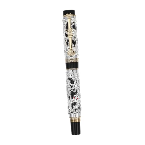 DIKACA Chinesischer Stil Stift Füllfederhalter Zum Schreiben Federkiel Kalligraphie-schreibstift Chinesischer Stift Füller Stiftnibs Stift Für Linkshänder Dip-stifte Silber Zinklegierung von DIKACA