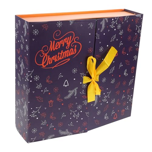 DIKACA Countdown -kalenderbox Dekorationen Füllen Mit Weihnachtsboxen Advent Befüllbar Weihnachten Füllstoffe Überraschung Vorabend Gegenwärtig Weihnachtszahlenboxen Papier Blau von DIKACA