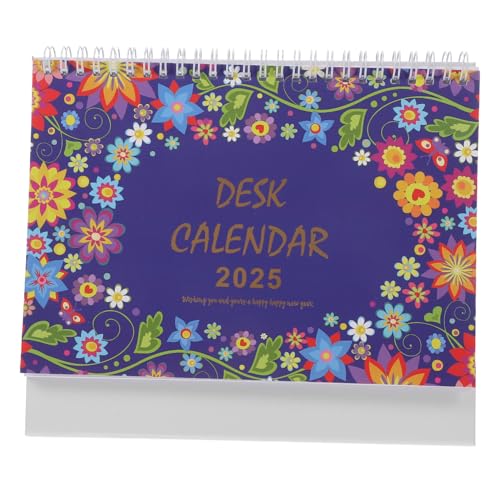 DIKACA Desktop-Kalender-Notizblock Tischkalender- Schreibtisch akademisch Mini Liebenswert Kalender umblättern Stehende Flip-Desktop-Kalender kleiner monatlicher Kalender Papier von DIKACA