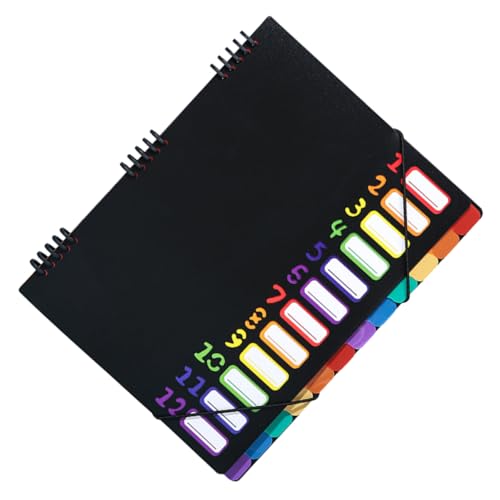 DIKACA Dokumentenmappe mit Fächern Erweiterbare Fächer für Umfangreiche Ablage Ergonomisches Design und Farbcodierte Register für Einfache Organisation im Büro oder Schule DIKACA Dokumentenmappe mit Fächern Erweiterbare Fächer für Umfangreiche Ablage Ergonomisches Design und Farbcodierte Register für Einfache Organisation im Büro oder Schule von DIKACA